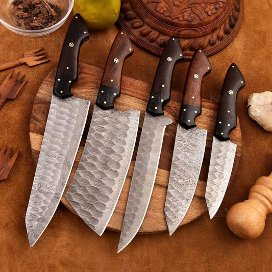 Kitchen Knives Set Damascus Steel Chef Knives Set Birthday Gift Anniversary Gift Corporate Gifts Thanksgiving Gifts Holiday Christmas Gifts